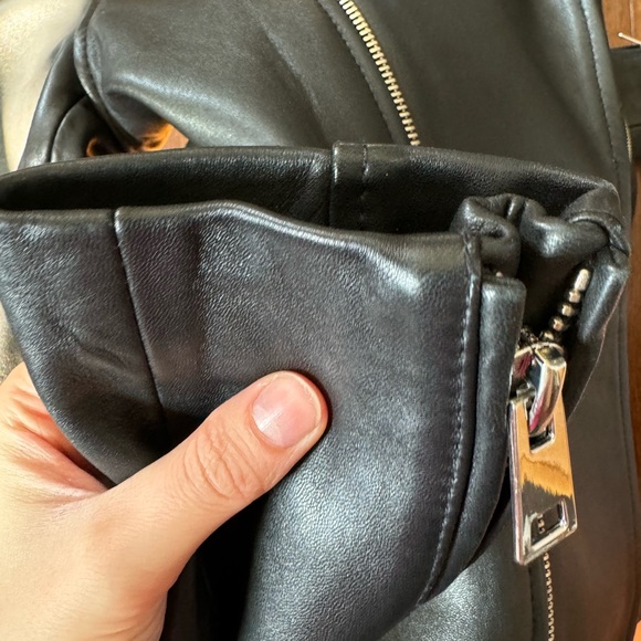 Woman Leather jacket Maje size 40 ( like size S) - Picture 3 of 4